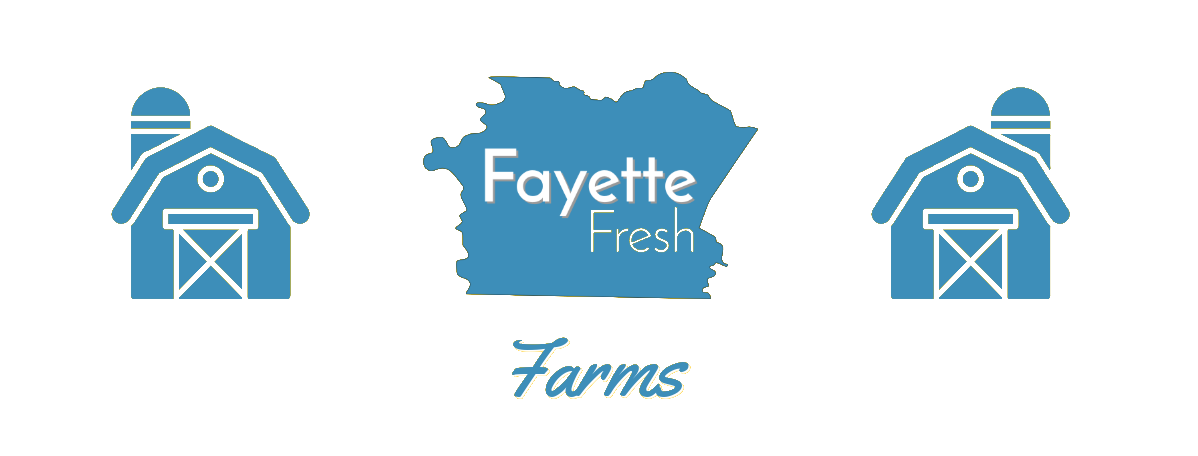 Fayette Fresh logo with farm barns