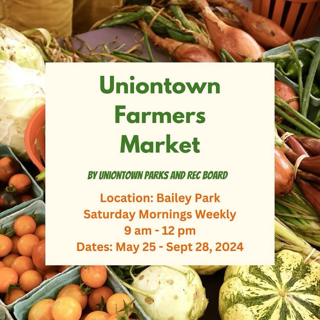 Uniontown farmer's market schedule